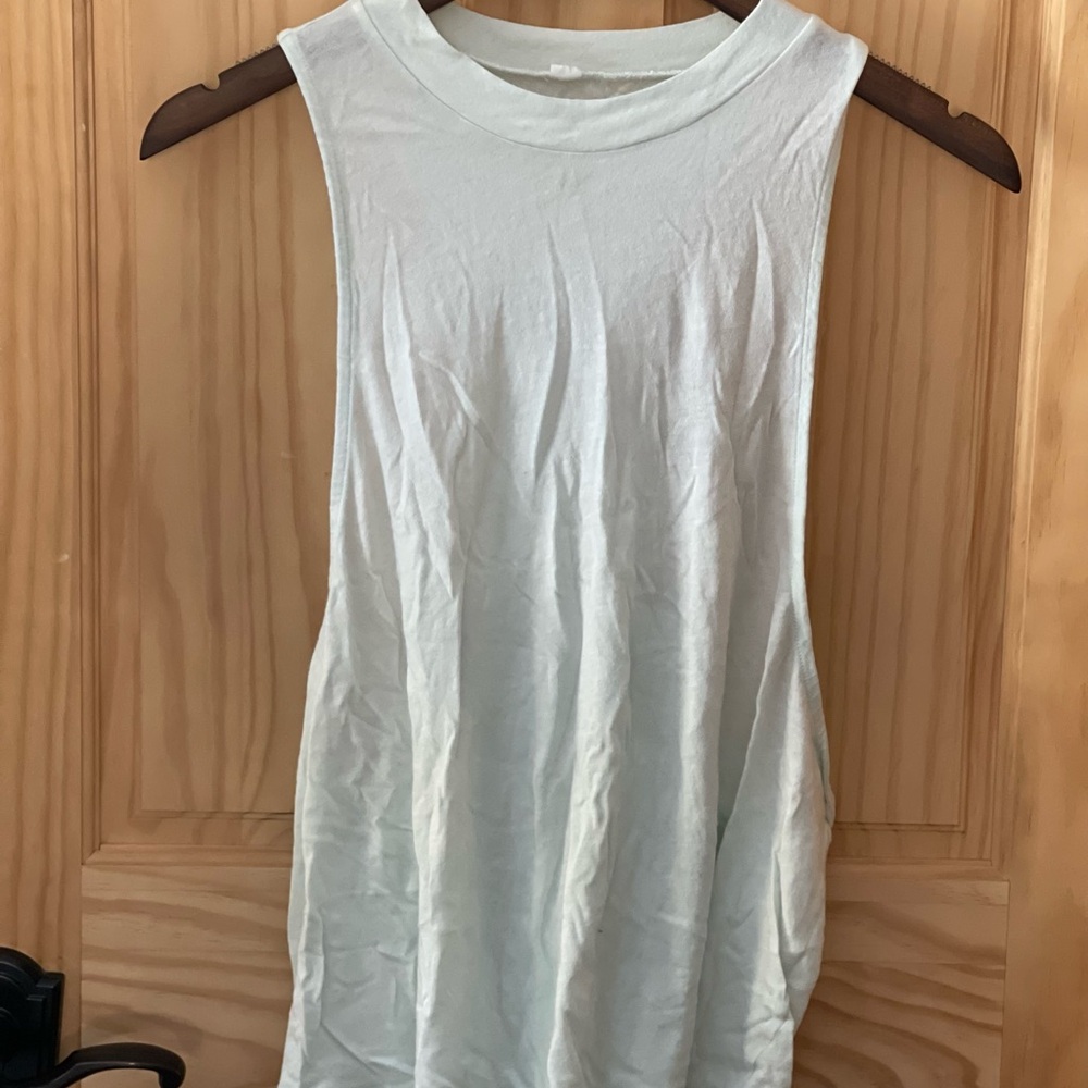 Alo Yoga Light Blue Muscle Tank
